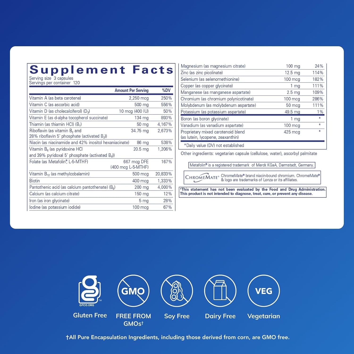 Pure Encapsulations Nutrient 950 | Multivitamin and Mineral Supplement | 360 Capsules