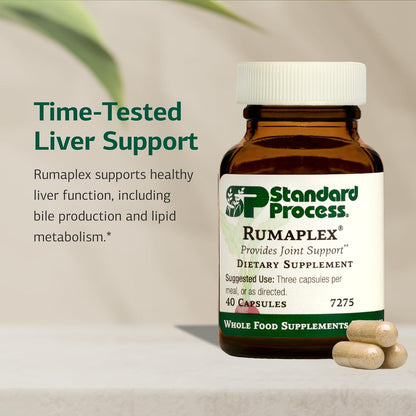 Standard Process Rumaplex - Suplemento de apoyo hepático con vitamina A y niacina, 40 cápsulas – Image 3