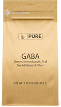 Pure Original Ingredients Gamma Aminobutyric Acid (GABA) en Polvo (1 Lb) - Puro, Sin Rellenos Ni Aditivos, Verificado en Laboratorio