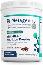 Metagenics MetaKids Nutrition Powder - Multivitamínico infantil en polvo con prebióticos, DHA y proteína - Chocolate - 406 g