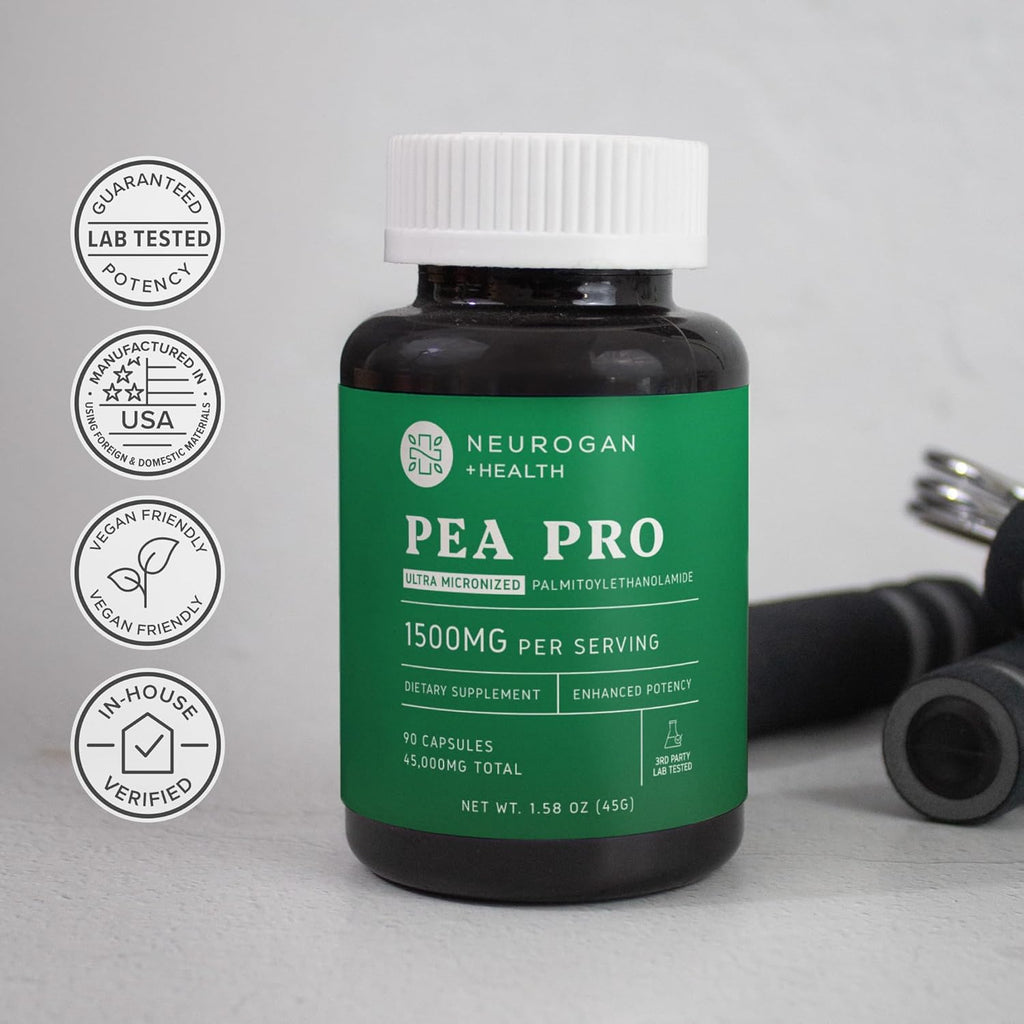 Neurogan Palmitoiletanolamida (PEA) Ultra Micronizada - 1500 mg por dosis - 90 Cápsulas