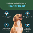 VETRISCIENCE Veterinary Strength Healthy Heart Chews, Suplemento cardíaco para perros y gatos, sabor a pollo, 60 unidades