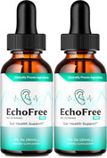 Echo Free Tinnitus Drops - Gotas para el Alivio del Zumbido de Oídos, Fórmula Natural, 2 Paquetes