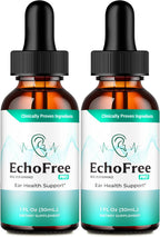Echo Free Tinnitus Drops - Gotas para el Alivio del Zumbido de Oídos, Fórmula Natural, 2 Paquetes