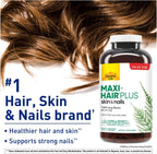 Country Life Maxi-Hair Plus Biotina 5000 mcg, 360 Cápsulas - Sin Gluten, Vegetariano