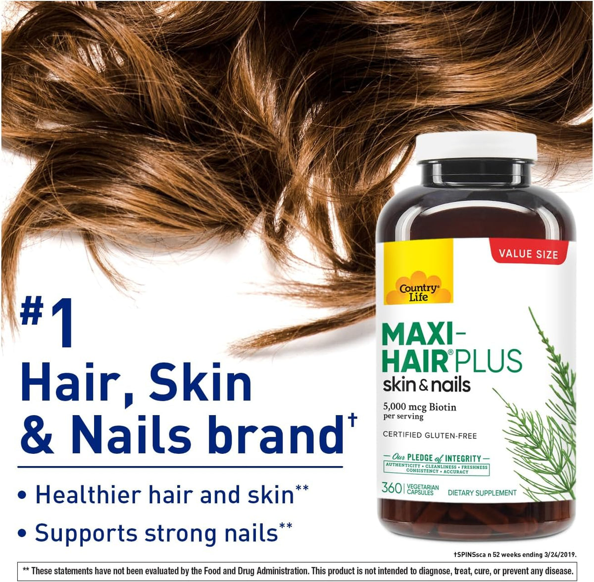 Country Life Maxi-Hair Plus Biotina 5000 – El funcionamiento normal del sistema nervioso. – Image 2