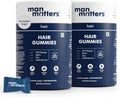 Man Matters Biotin Hair Gummies - Gummies de Biotina para el Cabello, Sabor Fresa, 120 uds