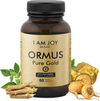 I Am Joy co. Ormus Gold Cápsulas - Elementos Monoatómicos con Adaptógenos, Maca y Ashwaganda - 60 Cápsulas Veganas