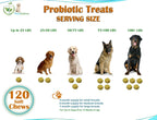 PureOptima Probióticos para Perros, Masticables con Enzimas Digestivas y Prebióticos, 120 Unidades