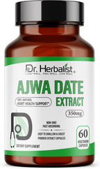 Dr. HERBALIST Extracto de Dátil Ajwa 350mg - 60 Cápsulas Vegetarianas