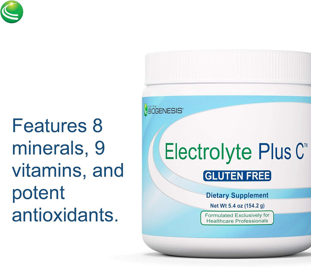 Nutra BioGenesis Electrolyte Plus C - Hydration Powder with Electrolytes and Vitamin C