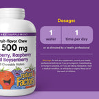 Natural Factors Vitamina C Masticable para Niños 500 mg - 180 Comprimidos