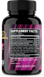 XtraBody Butt Enhancement and Breast Enlargement Supplement - Estrogen Enhancer - Increases Butt & Breast Size, Reduces Menstrual Symptoms & Provides an Extra Boost of Energy (1 Bottle=30 Capsules)