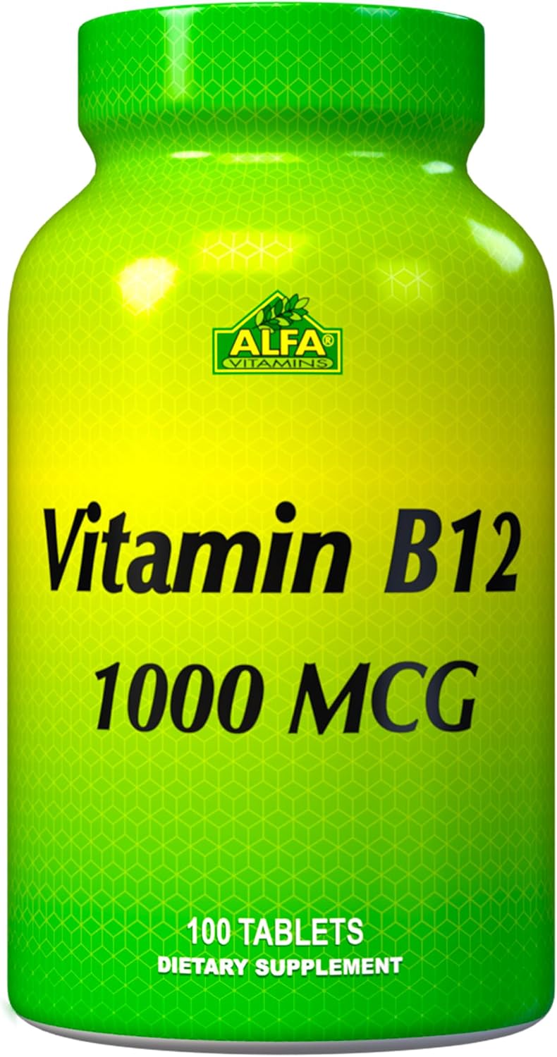 ALFA VITAMINS Vitamina B12 1000 mcg - 100 Comprimidos