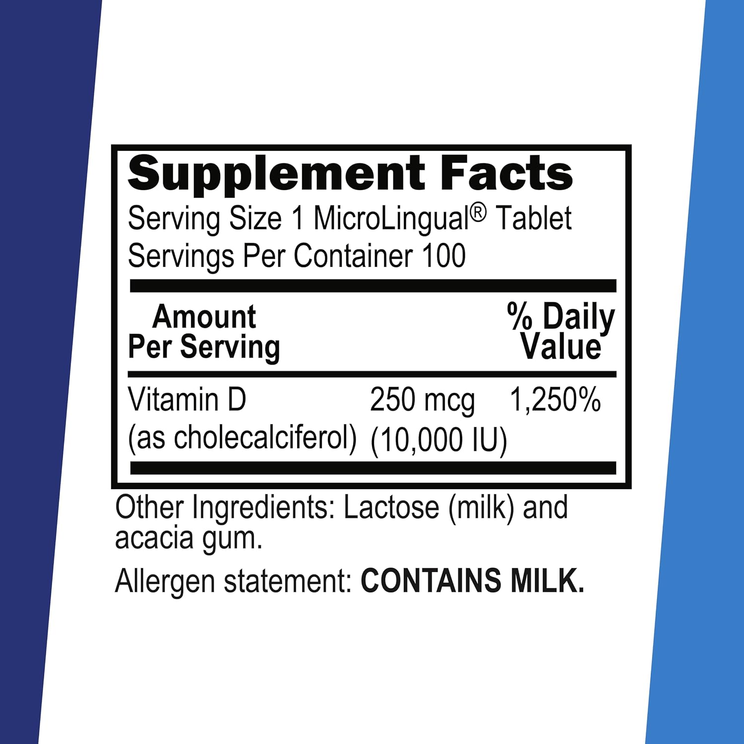 Superior Source Vitamin D3 10000 IU, Rapid Dissolve Sublingual Tablets, 100 Tablets