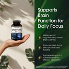 NatureBell Citicolina 500mg - 120 Cápsulas - CDP Colina + Tirosina