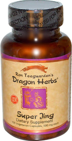 Super Jing, 500 mg, 100 Cápsulas Vegetarianas - Dragon Herbs