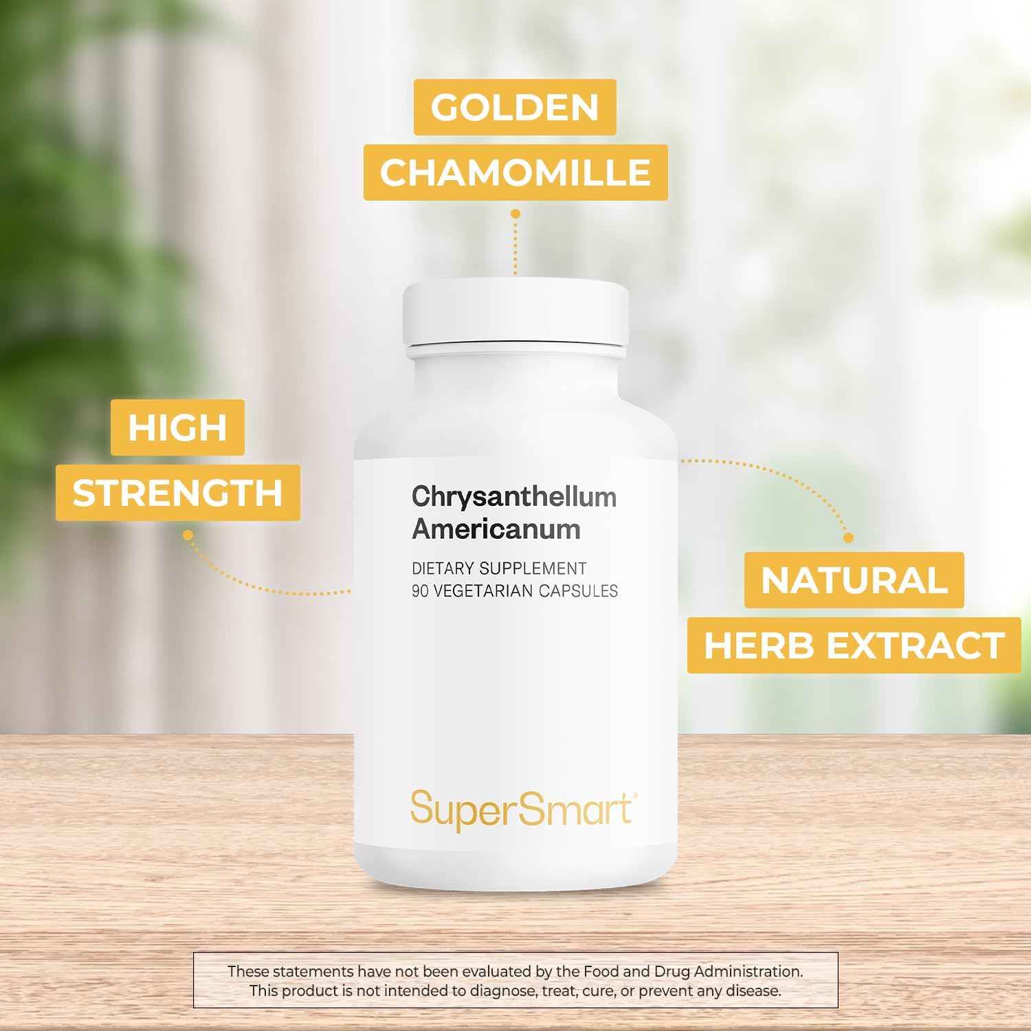 Supersmart Chrysantellum Americanum 1200 mg al día - Suplemento Herbal - 90 Cápsulas Vegetales