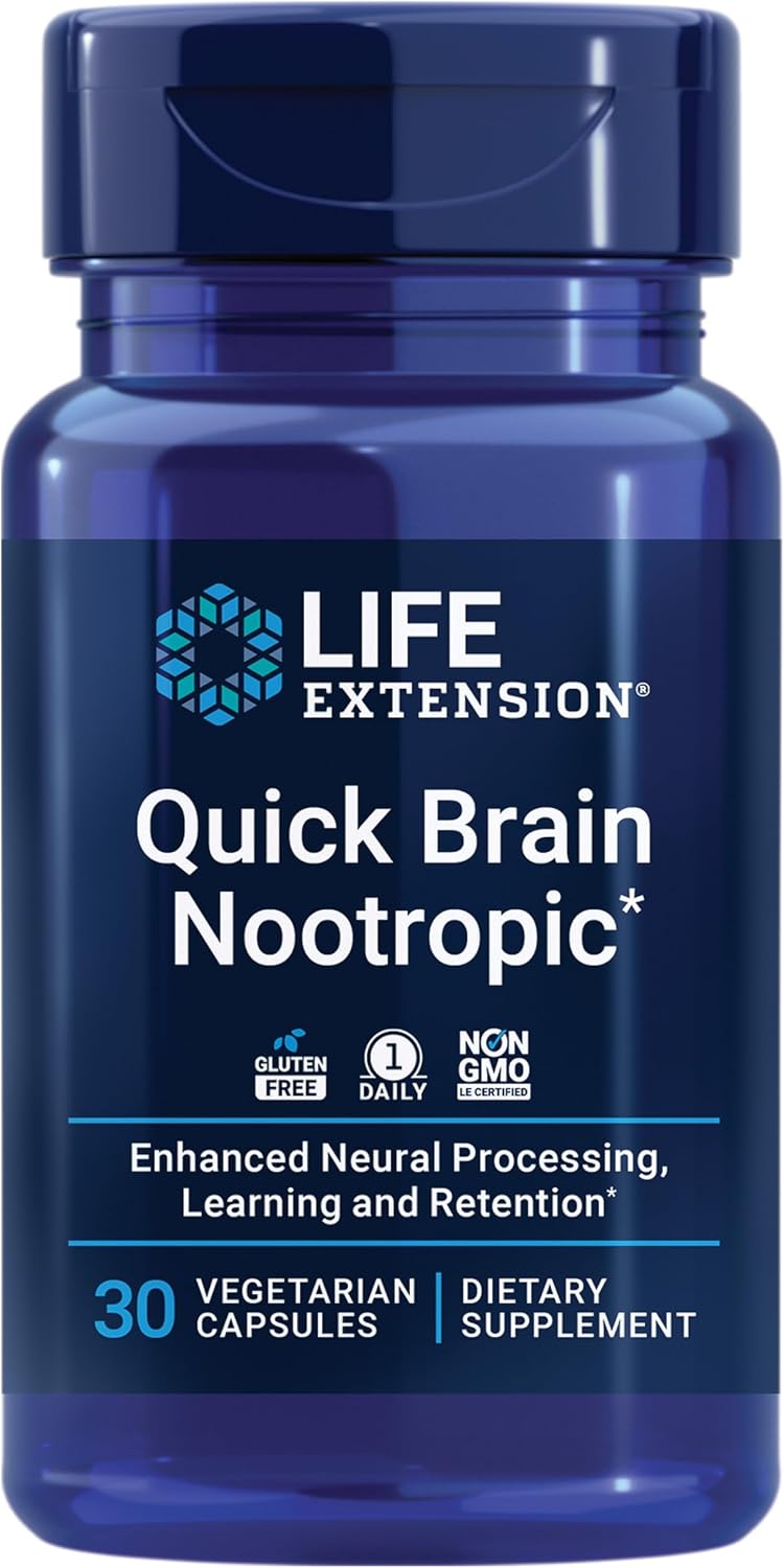 Life Extension Quick Brain Nootropic – 30 Cápsulas