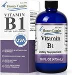 Gotas líquidas de miel B1 (tiamina), alta potencia, 473 ml