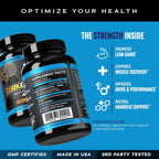 eFlow Nutrition Turkesterone - Suplemento Deportivo de Alta Absorción 60 Cápsulas