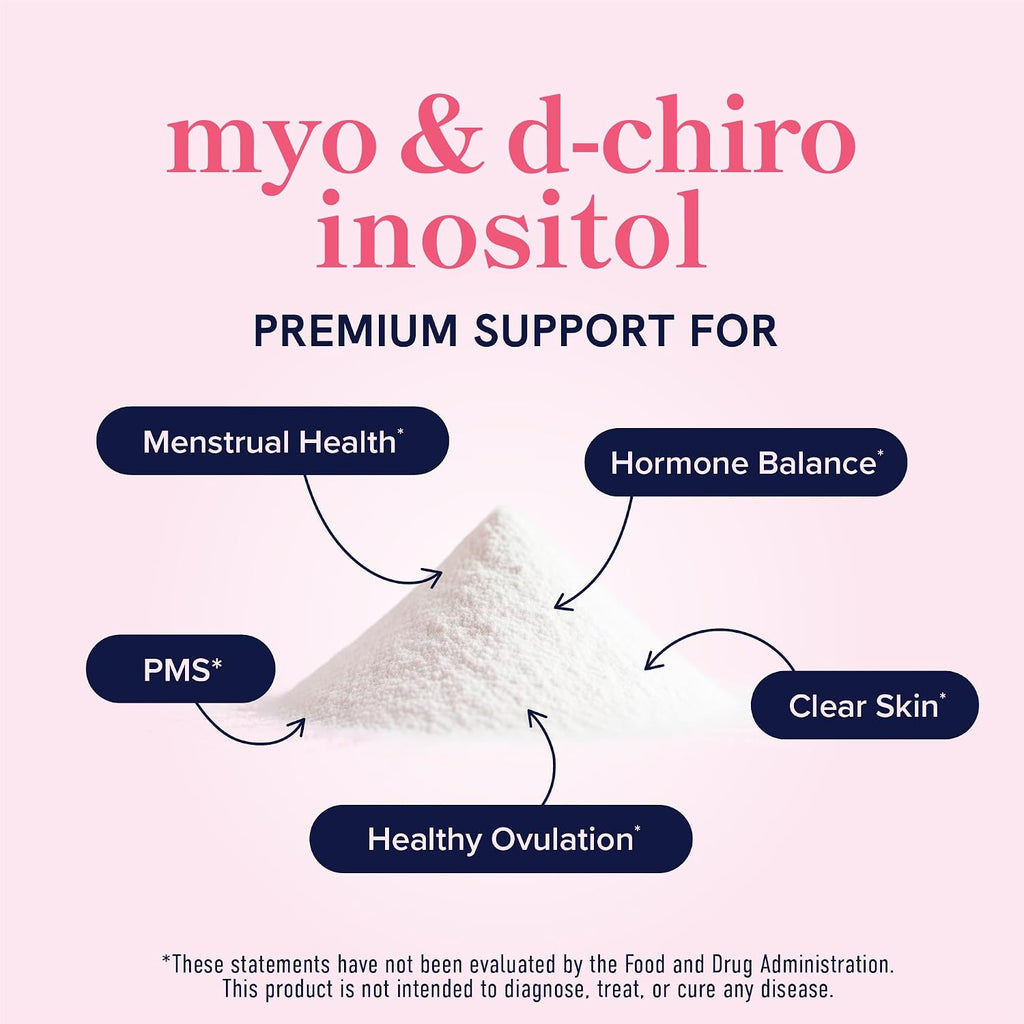 Myo-Inositol & D-Chiro Inositol en Polvo | Ratio 40:1 | Equilibrio Hormonal Femenino | 30 Dosis