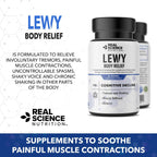 Real Science Nutrition Lew-X - Suplemento para Apoyo Cognitivo y Alivio de Temblores Musculares