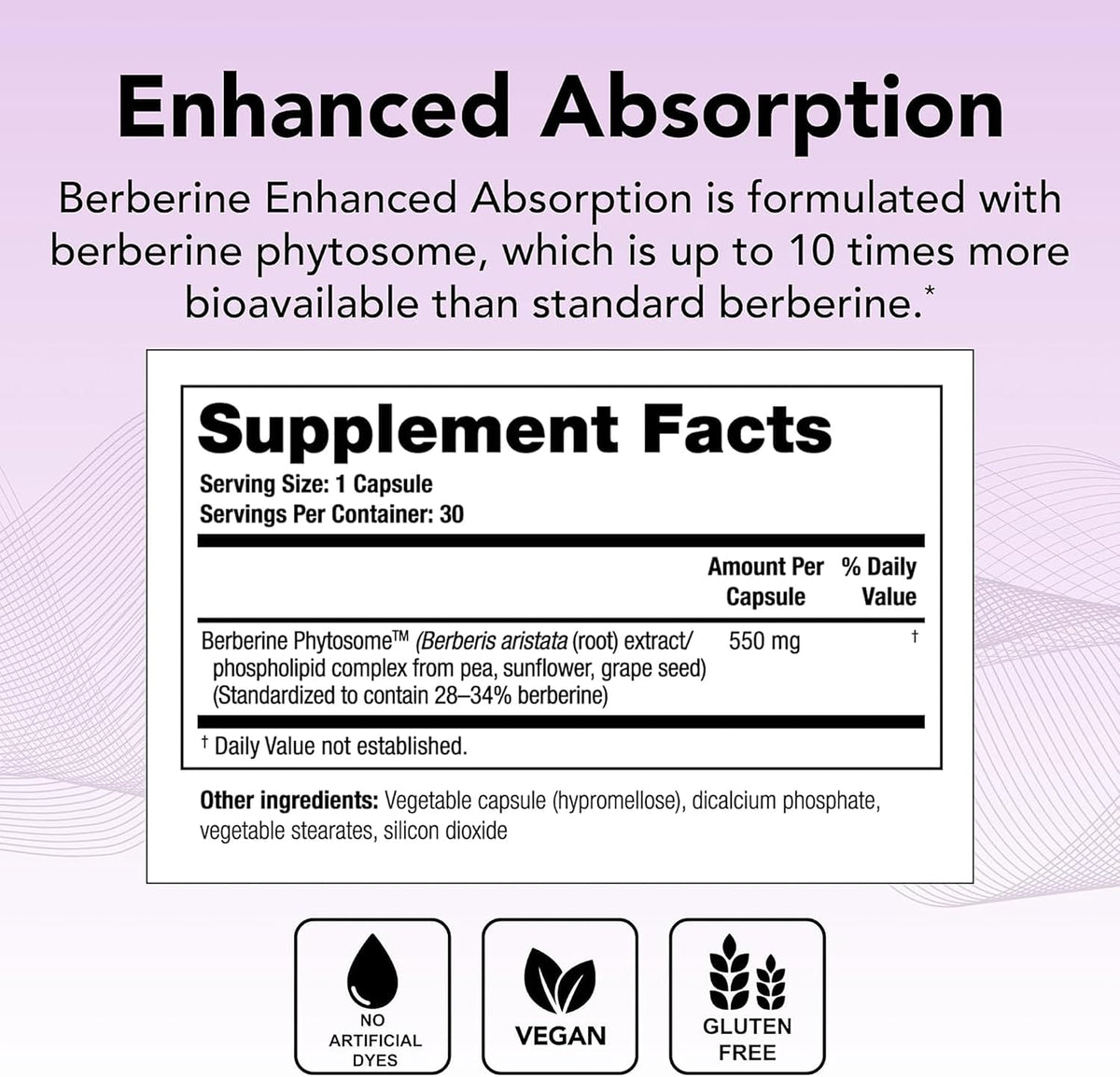 Theralogix Berberina Phytosome Absorción – Certificado NSF: Cada lote se prueba de forma independiente para – Image 2