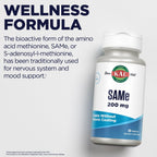 KAL SAM-e 200mg – S-adenosilmetionina para el sistema nervioso y el bienestar emocional