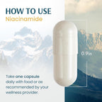 Vykee Nutrition Niacinamida 500 mg - Complemento de Vitamina B3 para el Bienestar de la Piel, Energía Celular y Apoyo Metabólico - Vegano, Sin OGM, Sin Gluten - 120 Cápsulas