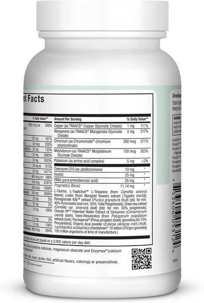 Maxi Health Multivitamínico Completo – 120 – L-taurina: Un aminoácido que interviene en la función muscular y la – Image 3