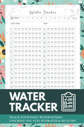 Diario de seguimiento de agua: Libro de registro simple de consumo de agua - Controla tu ingesta diaria de agua
