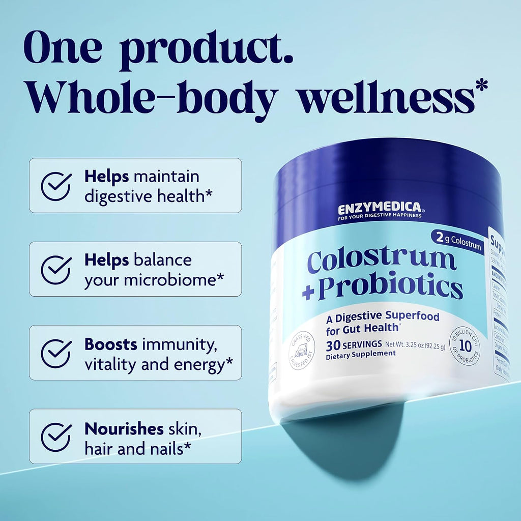 Enzymedica Colostrum Plus Probiotic, 3.25 OZ (92 g)