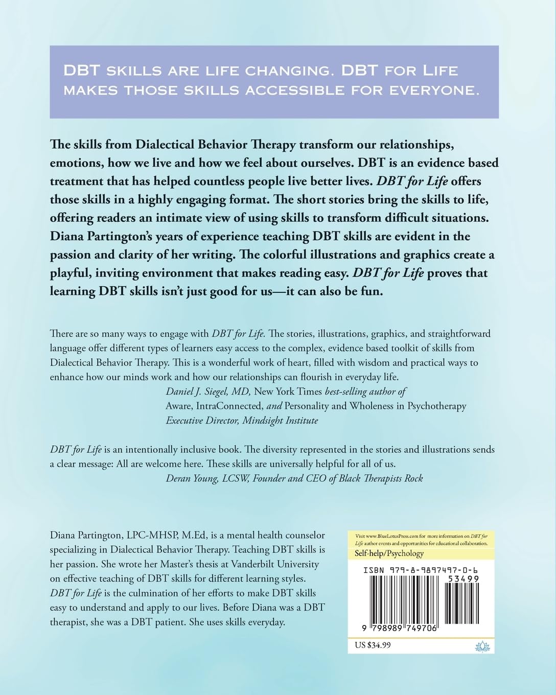 Dbt for Life: Skills to transform the way you live (Blue Lotus Press)
