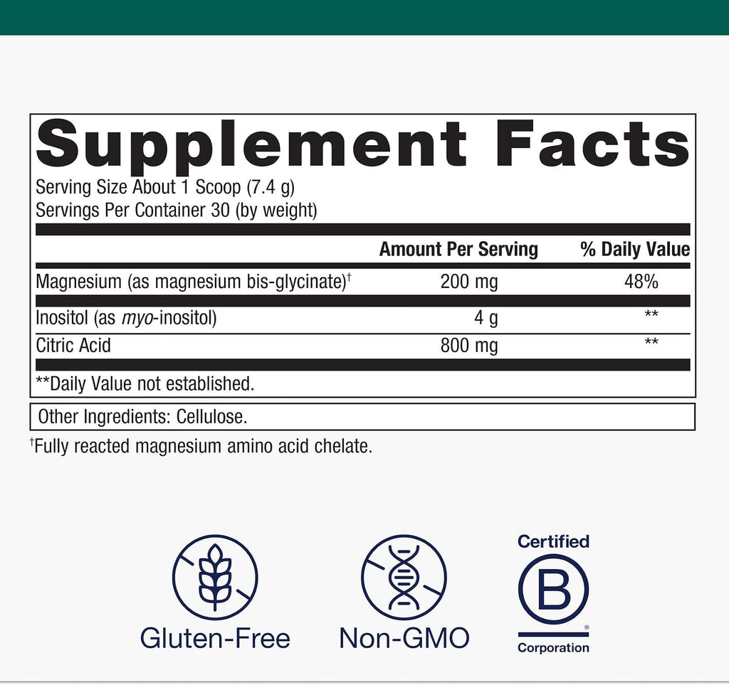 Metagenics Cenitol - Suplemento de Inositol y Magnesio, 221g
