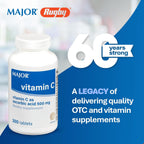 MAJOR Vitamina C 500 mg Ácido Ascórbico - 300 Comprimidos