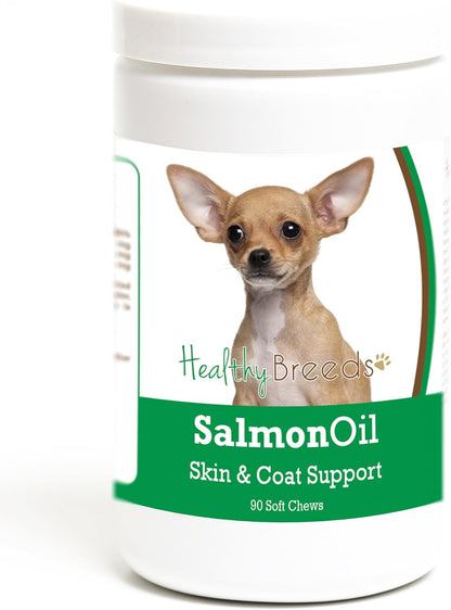 Healthy Breeds Chihuahua Salmon Oil Soft Chews 90 Count – Image 1