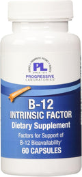 Suplemento de factor intrínseco B-12 de Progressive Labs, 60 unidades