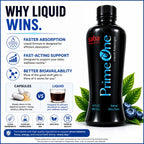 Saba Prime One Líquido Adaptógeno con Ashwagandha, Rhodiola, Reishi, Ginseng y Eleuthero - 946 ml
