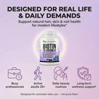 DR. MARTIN'S NUTRITION Biotina 10.000 mcg con Vitamina D3 y E, 180 Cápsulas