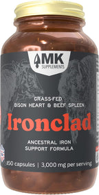 MK Supplements Female Vitality | Órganos de Vaca para Mujeres | Bazo, Útero, Ovarios, Trompas y Riñón | Sin Fitoestrógenos | 150 Cápsulas