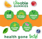 Lifeable Gominolas de Glucosa - Sabor Natural - Sin Gluten - 90 Gomitas