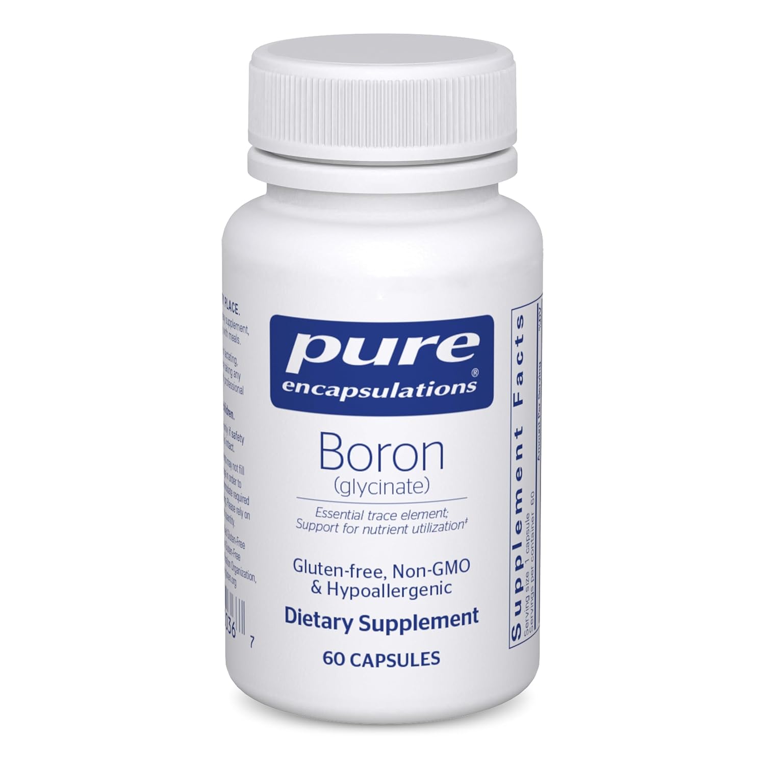 Pure Encapsulations Boro (Glicinato) - 60 Cápsulas