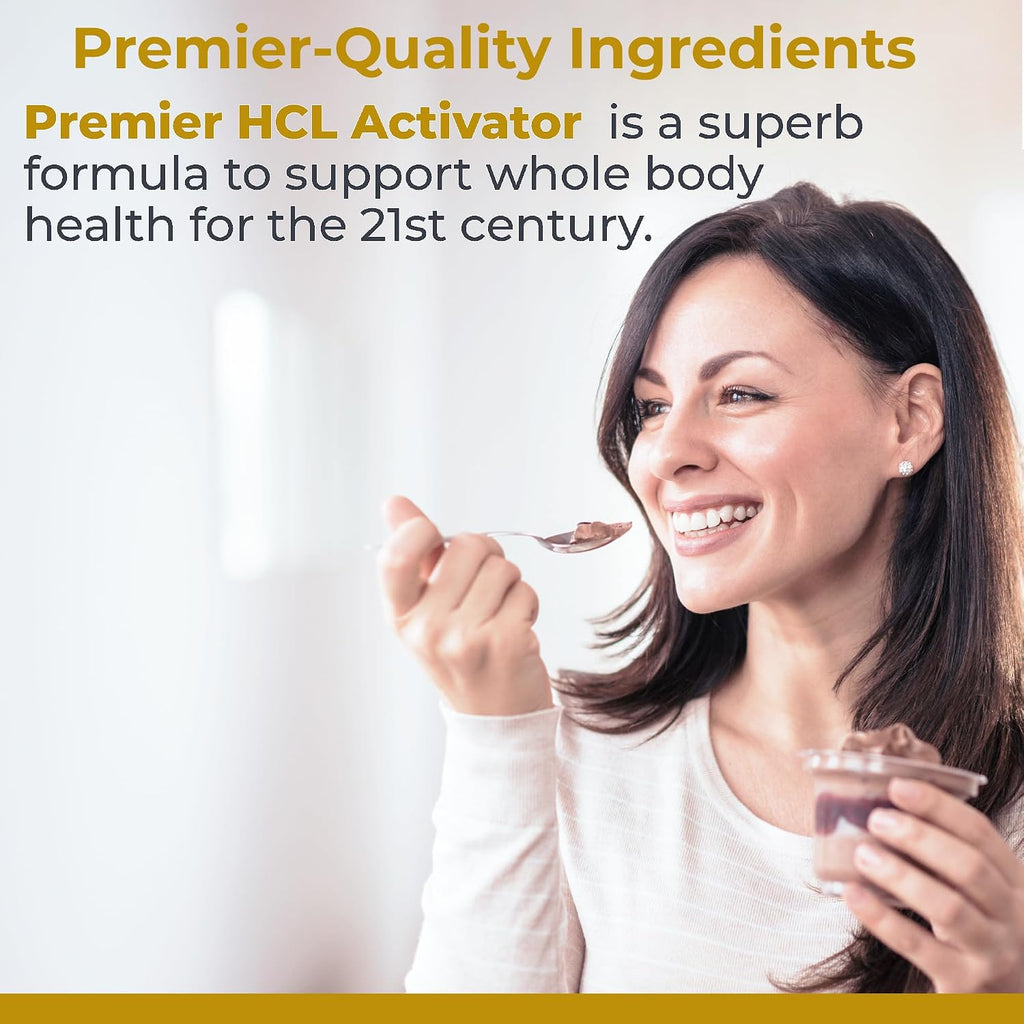 Premier Research Labs Premier HCL Activator - Suplemento de Enzimas Digestivas con Pepsina y Hierbas - 90 Cápsulas Vegetarianas