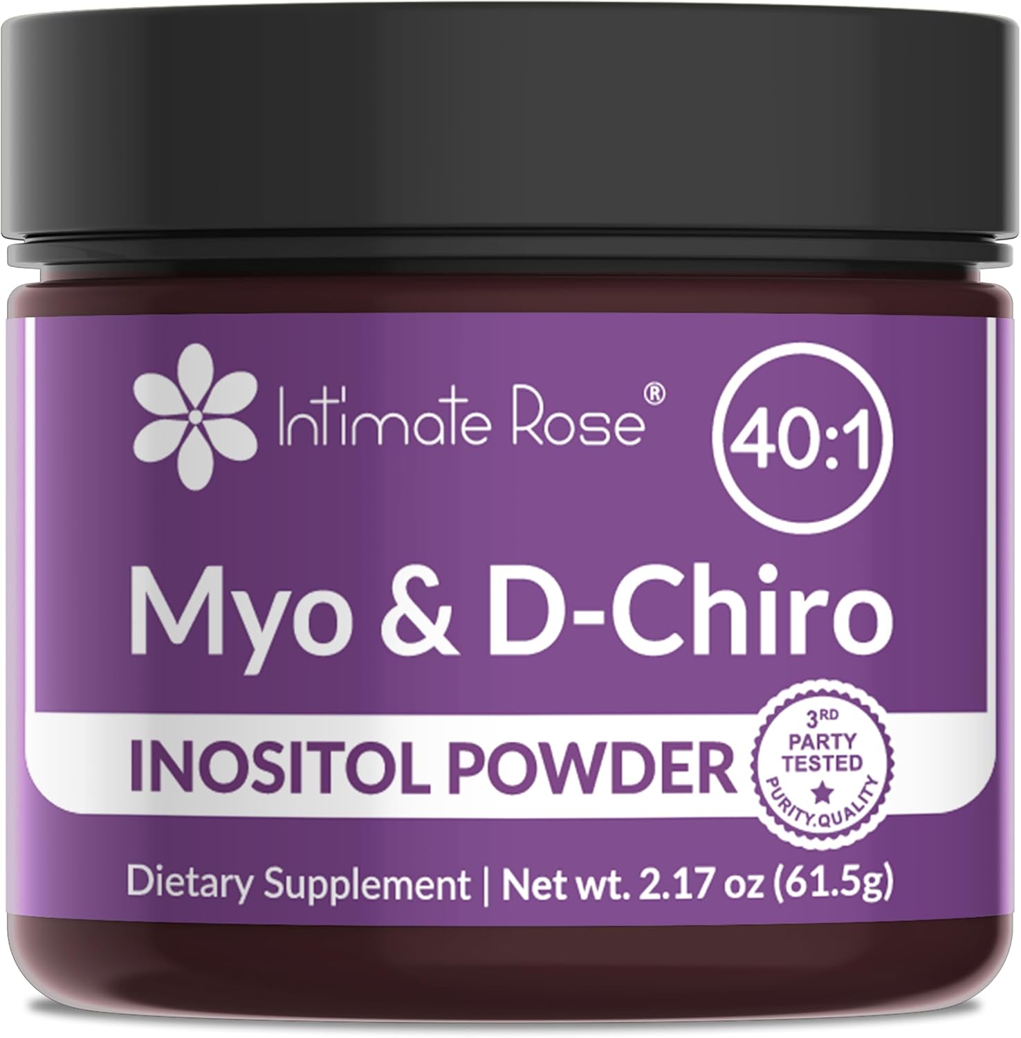 Intimate Rose Inositol en Polvo para Mujeres - Myo-inositol & D-Chiro Inositol (40:1)
