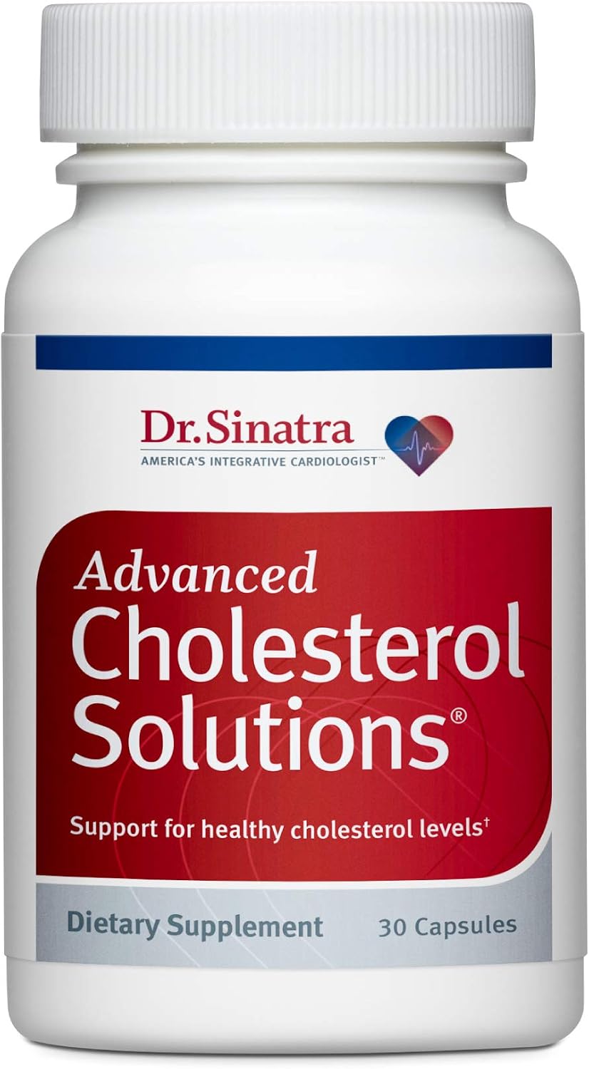 Dr. Sinatra's Advanced Cholesterol Solutions - Suplemento para la Salud del Corazón con Bergamota Cítrica, 30 Cápsulas