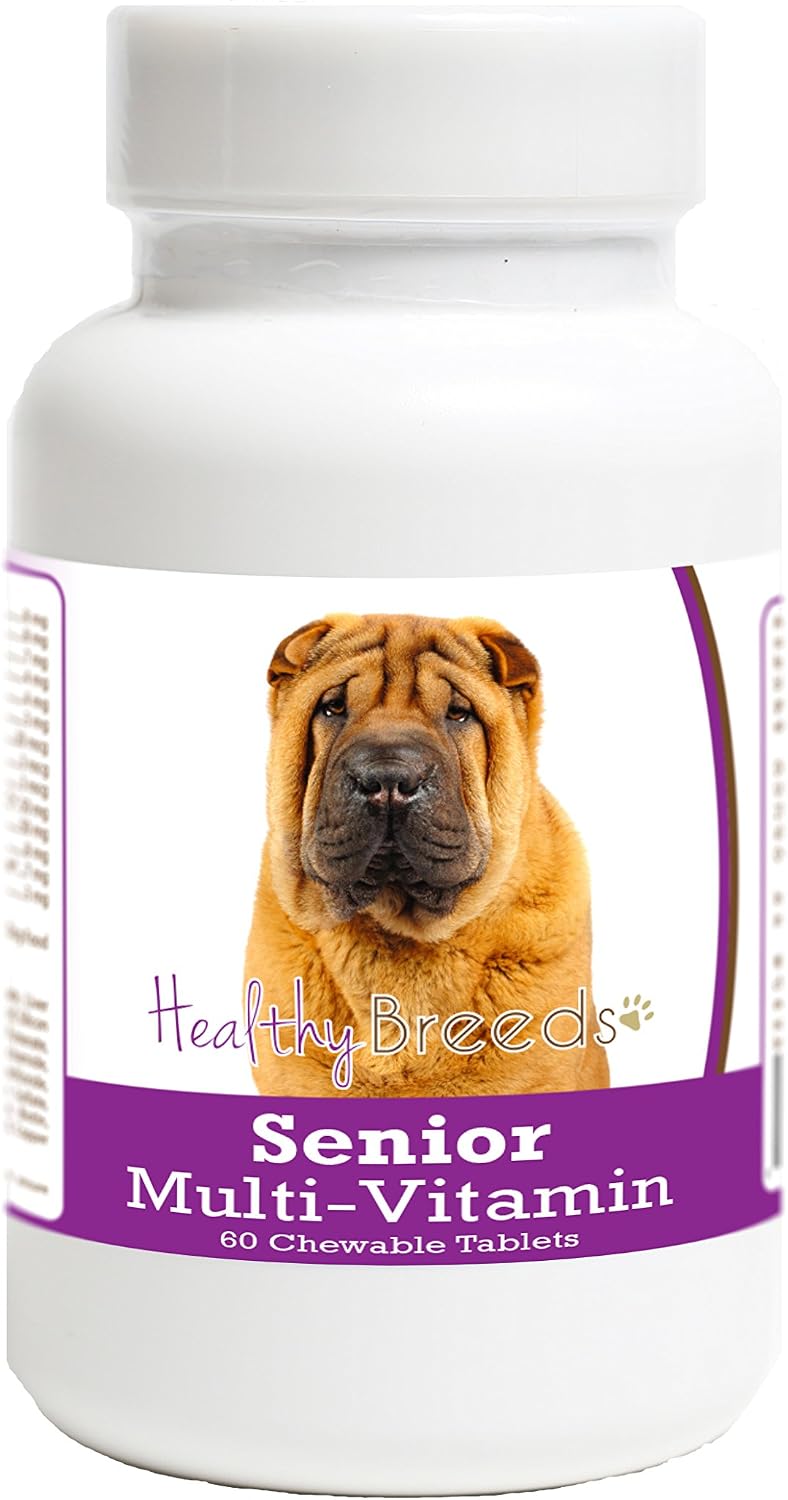 Healthy Breeds Multivitamínico Senior para Perros - 60 Comprimidos Masticables