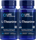 Life Extension L-Teanina, 60 Cápsulas Vegetarianas (Pack de 2)
