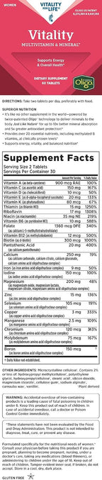 Melaleuca Multivitamínico y Mineral para Mujeres – 60 Comprimidos