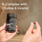 Sports Research Vitamin B-Complex - Complejo B completo con B12 metilada y folato - 120 cápsulas blandas veganas
